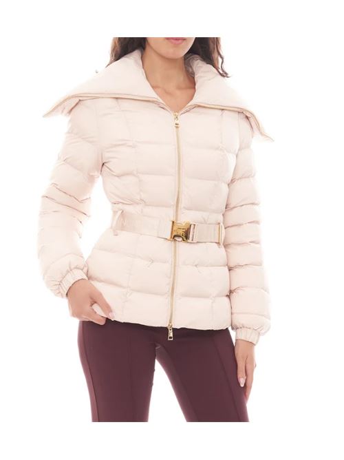 Short nylon down jacket with wide collar ELISABETTA FRANCHI | PI76D46E2.CI4